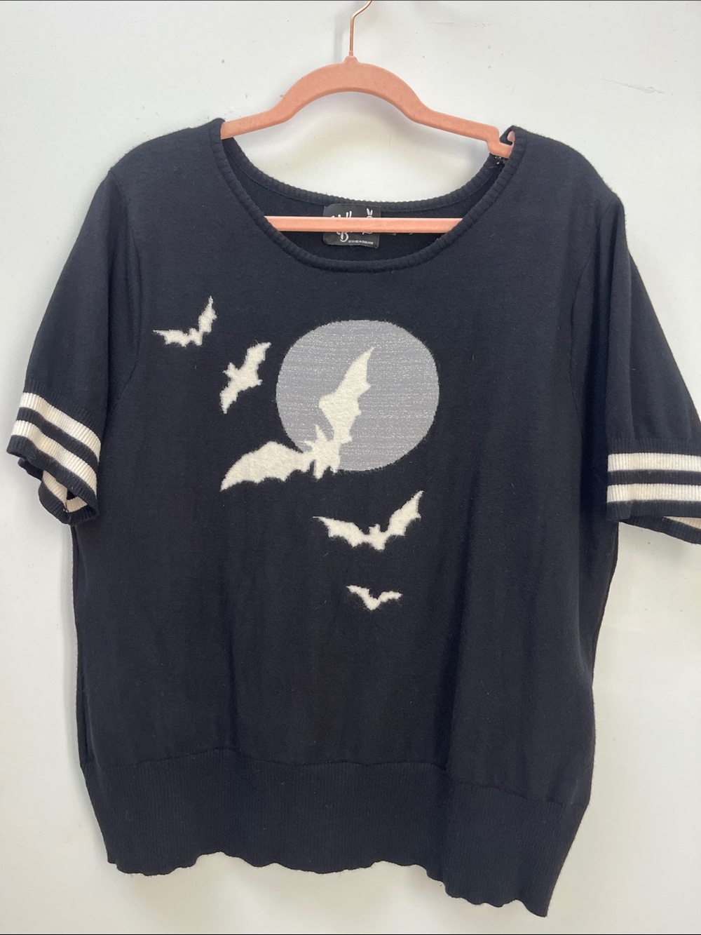 Hell Bunny Bat Moon Short-Sleeve Sweater, size 4X - Picture 11 of 11